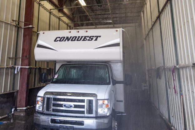 Conquest Class C in Rain Booth